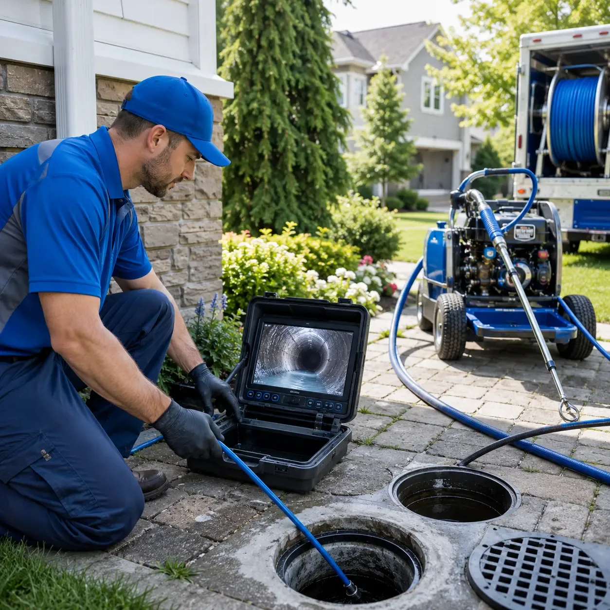 Outdoor drain cleaning professionals serving Lewiston, ME
