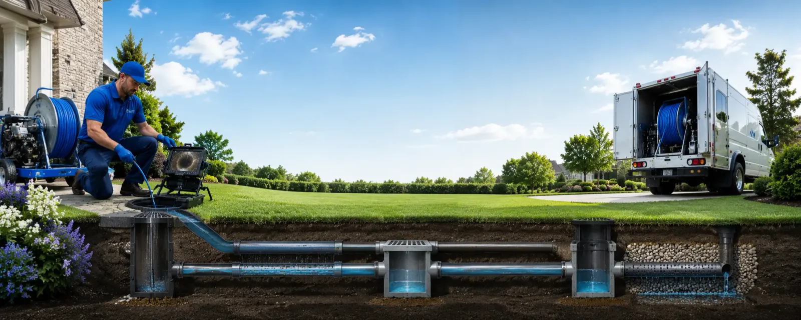 Outdoor drain cleaning information for Lewiston, ME